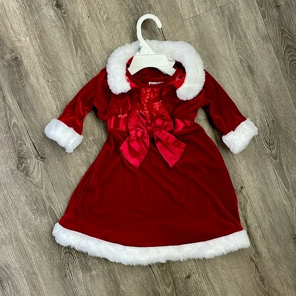 white christmas dresses Tutu du Monde Bébé Secret Santa Tutu Dress (12-18M) main image 0